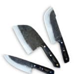3 couteaux de chef forgés