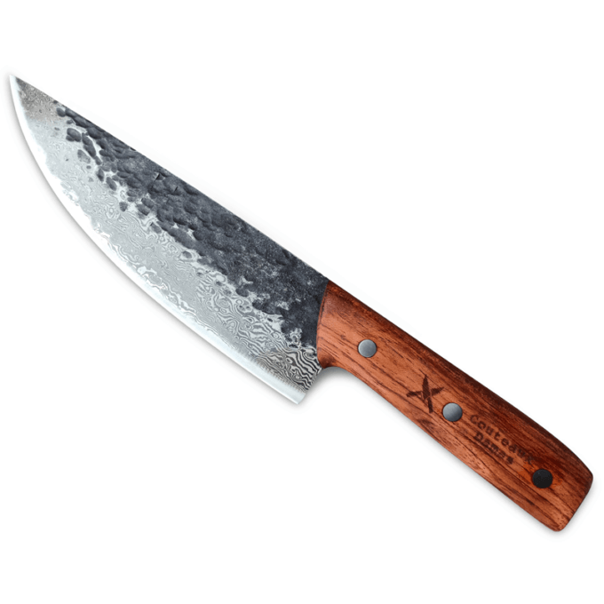 Forged damascus chef knife by Damas Knives