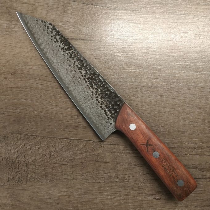 pattern welded chef kiritsuke